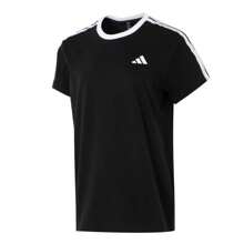 Adidas DANCE TEE1 Short-Sleeved Women's Sportswear Running Fitness Yoga Tops Pure Cotton Comfortable Breathable Round Neck T-Shirt JY7612
