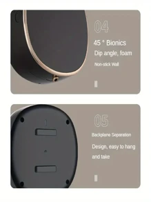 1 件智能自动皂液器 - 智能洗碗皂液器，可充电泡沫洗手液分配器，免触摸，传感器激活，壁挂式，时尚电动浴室厨房配件，具有先进的卫生和便利功能