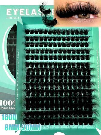 280/200/196 Fans 3D Mink False Eyelashes D Curly Large Capacity False Eyelashes Divided 8-20mm Height, Natural Segmentation. Clustered Eyelashes. 3D Fluffy. Thick. Soft. Lightweight False Eyelash Set, Comfortable To Wear. Enlarging Eyes, Lifting Eye Tails, DIY Eyelash Extension, Eyelash Extension. Daily Life&Weddings&Dates&Parties&Music Festivals&Halloween Use (160D 120D 100D 80D 60D 30D )Lash Clusters,Eyelash Clusters,Individual Eyelashes,Lashes,Fake Lashes
