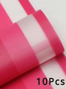 10Pcs Translucent Flower Bouquet Wrapping Paper Korean Flower Wrapping Paper, Jelly Film Waterproof Flower Shop Wrapping Paper Material, DIY Gift Wrapping Paper, Holiday, Wedding, Graduation Season, Birthday Flower Shop Materials. - Multicolor - View 17