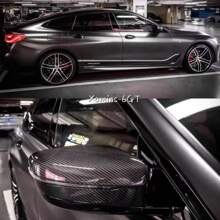 1pc Carbon Fiber Style Vinyl Wrap Film For Car/Motorcycle Body & Interior Decoration, Glossy Protection Decal