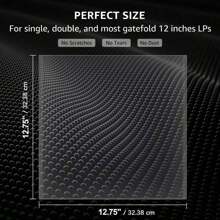 50/100 Pieces Of Dust And Moisture-Proof Vinyl Bags, New Transparent Plastic Sleeve For CD, 12.75" For Double LPs And Most 12-Inch Gatefold LPs - 3 Mil, Protective Sleeve For Photo Albums, Protective Sleeve For Gel Recordings,Christmas And Valentine's Day Gift