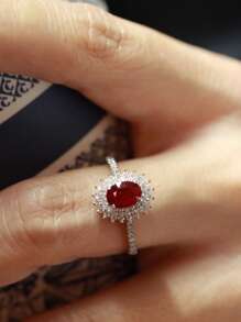 1 件 S925 银复古简约纯银戒指，个性化原创设计优雅银饰适合女性日常、派对、INS 风格、生日礼物 - S925銀戒指 - 查看 5