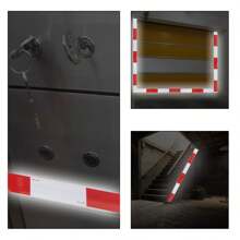 1pc High Visibility Reflective Tape Sticker, Strong Adhesive Reflective Safety Tape - Suitable For Vehicles, Trailers, Boats, Signs - A - View 6