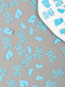 15/30/50g Baby Gender Revealed Paper Scraps For Baby Shower Decorations, Table Scatter, Party Favors, Games & Activities(Blue)