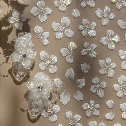 Exquisite Butterfly Wing Nail Art Stickers - Self-Adhesive, Scent-Free Decorations For Hands & Feet With Elegant Designs And Easy Application, Perfect For Autumn And Winter DIY Nails Nail Supplies