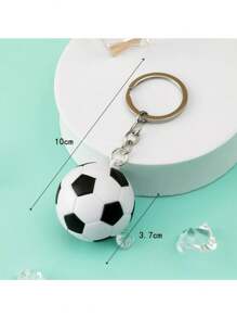 1pc Creative Football Keychain, Mini Sports Equipment Memorial Pendant, School Prize, Small Gift, Personalized Present