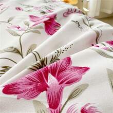 3 件套印花床上用品套装，1 张床单 + 2 个枕套，四季防尘三件套，适用于双人床和单人宿舍床（不含填充物） - 百花爭艷 - 查看 4