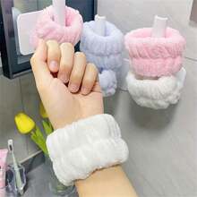 2pcs/4pcs/6pcs/8pcs/10pcs Wrist Bands, Wrist Towel Bands, Sweat Absorbent Wristbands For Women, Reusable Cleaning Wristbands, Soft Wash Face Wrist Bands, Facial Makeup Wrist Bands, Anti-Sweat Arm Sleeve Wristbands, Can Be Used As Headbands, Scrunchies, Sports Wristbands, Multiple Colors And Sizes Combinations - Bathroom Accessories, Reusable Spa Quality Sweat Bands Suitable For Women And Girls, Great For Face Washing, Yoga, Running Home Bathroom Decor Fall Decor Back To School