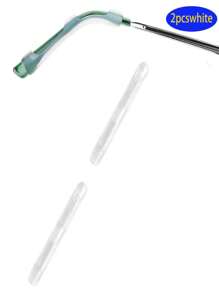 8 Peças Almofadas de Orelha de Óculos de Silicone Macias, Ganchos de Orelha Anti-Deslizamento para Óculos Confortáveis para Esportes, Corrida, Fitness, Evita que Caia, Design Elástico e Anti-Deslizante, Apoios de Nariz e Presilhas de Orelha de Silicone para Óculos