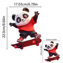Cute Panda Graphic Heat Transfer Printing, Unisex Design, Popular Logo Applique Suitable For Garments, Backpacks, Hats, Pillows, DIY