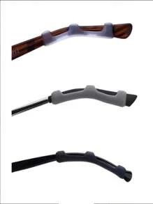 8 Peças Almofadas de Orelha de Óculos de Silicone Macias, Ganchos de Orelha Anti-Deslizamento para Óculos Confortáveis para Esportes, Corrida, Fitness, Evita que Caia, Design Elástico e Anti-Deslizante, Apoios de Nariz e Presilhas de Orelha de Silicone para Óculos