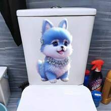 Popular Cute Cartoon Dog Stickers, Super Adorable Pet Decals For Toilet, Refrigerator, Electric Vehicle, Bedroom, Home Decor