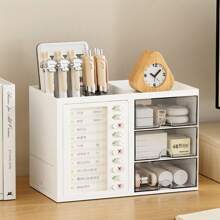 1 个桌面整理盒，学生自律追踪器，学生书桌笔筒，办公桌收纳抽屉