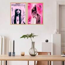 1 sztuka nieoprawione plakaty wielkanocne popowe sztuka ścienna piosenkarka różowa pantera plakat HD sztuka ścienna dom salon sypialnia bar estetyczna dekoracja