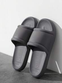 Unisex Indoor Home EVA One-Piece Slippers, Simple Solid Color Lightweight Soft Flexible Bathroom Shower Non-Slip Casual Slippers For Home Use, Suitable For Teen, Summer Casual, Outdoor Athletic, Vacation Travel, Graduation Gifts, Birthday Dress Accessories