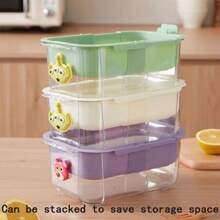 2PCS/5PCS伸缩沥水篮配不锈钢水果叉，透明塑料材质，零食、糖果、干果分装盒，蔬果沥水篮，可泡可沥，还可以用来放置手机，适合懒散的人一边刷手机一边吃水果。 - 彩色 - 查看 4