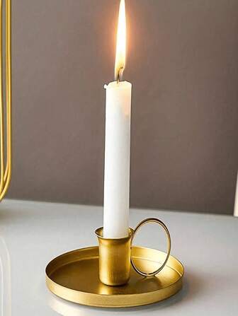 1 件创意复古金属锻铁烛台烛台茶杯锻铁家居室内装饰品，幽灵，秋季，节日，假日，冬季，假日，节日情人节，情人节婚礼，生日