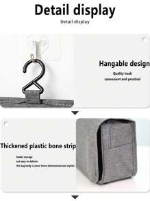 Custom Personalized High Capacity Toiletry Bag, Simple High-End Cosmetic Storage Bag, Waterproof Fashionable Hanging Wash Bag - Multicolor - View 8