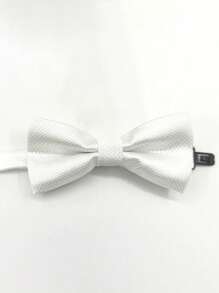 2pcs Children's Solid Color & Striped Two-Layer Pre-Tied Bow Tie, Suitable For Performance, Party, Daily Wear - Multicolor - View 18