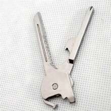 1pc Utili-Key 6 In 1 Chain Screwdriver Opener, Knife, Stainless Steel Mini Multi-Tool EDC Hot, Mini Bottle Opener Chain Tool, Multifunctional Tool
