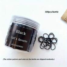 Lazos de pelo elásticos de colores, mini bandas de pelo desechables y lindas, scrunchies versátiles para trenzas, coletas y decoración del hogar y el baño, decoración de otoño, regreso a la escuela