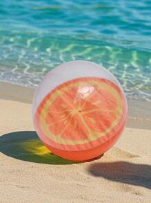 1PC Classic Fruit Design Beach Ball For Swimming Pool, Summer Beach Party Decoration, Floating Pool, Swimming Pool, PVC Beach Ball, Large Beach Ball