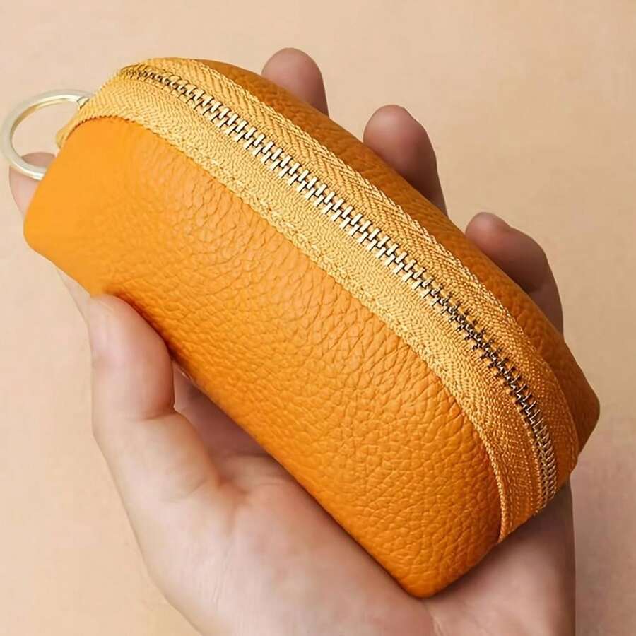 1pc Key Holder Pouch Small Compact Unisex Key Bag Large Capacity Minimalist Korean Cute Key Organizer For Home Use For Women Wallet Mini Wallet Purse Wallet Coin Wallet - Black - View 1