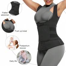 3 Rijen Haak Vormgevend Hemdje, Taille Trainer, Buik Controle Afslankende Open Bust Top Shapewear, Taille Training Korset, Borst Ondersteuning Fitness