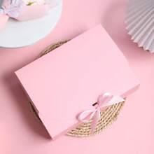 10pcs/5pcs/2pcs - White/Black/Pink/Brown Gift Box With Lid, Gift Box With Ribbon For Bridesmaid Proposal Box, Gift Box For Wedding, Birthday Gift, Shower Party And Other Parties, Valentine's Day Gifts, Valentine Day,Packaging, Birthday, DIY Making, Beauty Storage BOX