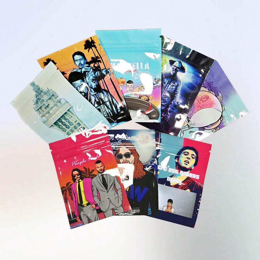 100pcs Mylar Zip Lock Bags,Cartoon Pattern Food Storage Pouches,Reusable Odor Proof Waterproof Plastic Bag For Gifts,Candy Biscuit Gummy Cookies Snack Flower Packaging Bags Mother's Day Flowers,Personalized Gifts For Mom,Last Minute Gifts,Mother's Day Ideas,Mothering Sunday Gifts,Handmade Cards For Mum,Best Mother's Day Gifts Under $50 - 2.75x3.93inch - View 1