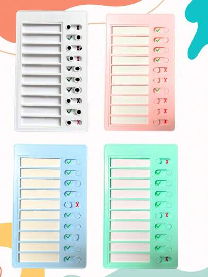 4pcs Self-Discipline Memo Pad Message Board Checklist Planner Note Pad For RV Car Daily Task Management 1pc/2pcs