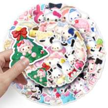 1 Piece Set50fix 3D  Stickers Cute Cartoon   Dog Waterproof Decoration Handbooks Small Potato Stickers.Randomly Send Styles And Colors,Back To School,School Supplies