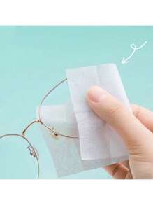 200pcs Anti - Fog Wipes For Glasses, Disposable Glass - Cleaning Cloths. These Wipes Are Designed For Anti - Fogging, Cleaning Lenses, Removing Oil Stains, And They Dry Quickly. - Multicolor - View 2