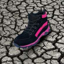 Bota para niños de hiking y senderismo, diseño antiderrapante y resistente, ideal para actividades al aire libre, caminatas y aventuras en terrenos difíciles, confort y durabilidad para exploradores jóvenes. - Rosa Fucsia - Ver 1