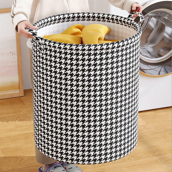 1pc/2pcs Large Capacity Upgraded Laundry Basket With Waterproof Coating, Can Store Clothes, Toys, Sundries And Other Laundry Baskets, Suitable For Bedroom, Bathroom, Dormitory To Store Laundry Baskets.
