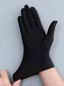 1pc Fashion Spandex Gloves, Comfortable Driving Performance Gloves, Cycling Gloves, Suitable For Wedding, Party, Anti-UV,