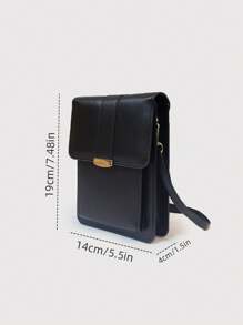 PU Leather Mobile Mini Crossbody Shoulder Bag Multifunctional Women Cell Phone Purses Fashion Ladies Crossbody Handbag Phone Bag For Women Wallet Purse Wallet
