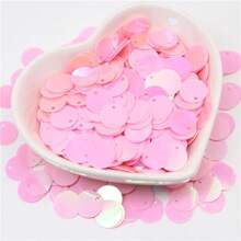 20g 400pcs Paillettes 10mm Flat Round Large Sequin Edge Hole Loose Sequins 1cm Diy Jewelry Sewing Wedding Decoration Craft Garment Accessories Lentejuelas