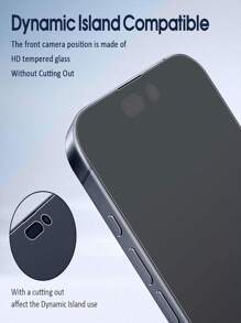 4 Pcs Matte Frosted Tempered Glass Screen Protectors Compatible With IPhone - Full Coverage, Anti-Scratch 9H Hardness, Fingerprint Resistant Gift For Birthday, Family, Friends Phone Screen Protector, Phone Accessories - Clear - View 6