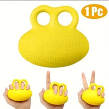 One PU Grip Ball, High Elasticity Hand Strength Training Model, Egg-Shaped Grip Ball Stress Fidgets - Multicolor - View 4