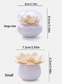 1pc Flower Design Toothpick Holder, Lotus Toothpick Storage Box For Household
