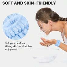 2pcs/4pcs/6pcs/8pcs/10pcs Wrist Bands, Wrist Towel Bands, Sweat Absorbent Wristbands For Women, Reusable Cleaning Wristbands, Soft Wash Face Wrist Bands, Facial Makeup Wrist Bands, Anti-Sweat Arm Sleeve Wristbands, Can Be Used As Headbands, Scrunchies, Sports Wristbands, Multiple Colors And Sizes Combinations - Bathroom Accessories, Reusable Spa Quality Sweat Bands Suitable For Women And Girls, Great For Face Washing, Yoga, Running Home Bathroom Decor Fall Decor Back To School