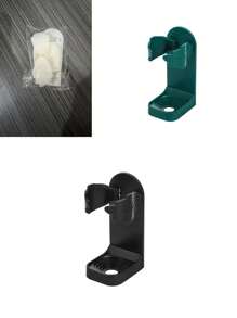1/2/3 piezas Juego de soporte montado en la pared para cepillo de dientes y maquinilla de afeitar manual o eléctrica, adecuado para el baño