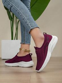 Women's Breathable Mesh Middle-Aged & Elderly Comfort Walking Shoes, Lightweight Non-Slip Casual Sports Shoes, Spring/Summer