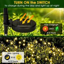 10 luces solares LED para el jardín - Eficientes energéticamente, luces de paisaje sensibles al tacto, acabado de níquel pulido, resistentes al agua IPX4, fácil montaje en poste para decorar el jardín y el patio, luces solares para exteriores