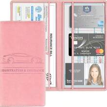 Porta-documentos para Carro com Fechamento Magnético, Organizador de Luvas de Veículo - Para Documentos, Cartões, Carteira de Motorista, Organização e Armazenamento, Bolsas e Bolsas Femininas, Decoração (Preto)