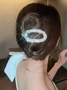 1 szt. Kryształowa spinka do włosów Twist, odpowiednia do koków, imprez, festiwali, modna ozdoba do włosów w stylu boho