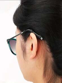 8 Peças Almofadas de Orelha de Óculos de Silicone Macias, Ganchos de Orelha Anti-Deslizamento para Óculos Confortáveis para Esportes, Corrida, Fitness, Evita que Caia, Design Elástico e Anti-Deslizante, Apoios de Nariz e Presilhas de Orelha de Silicone para Óculos