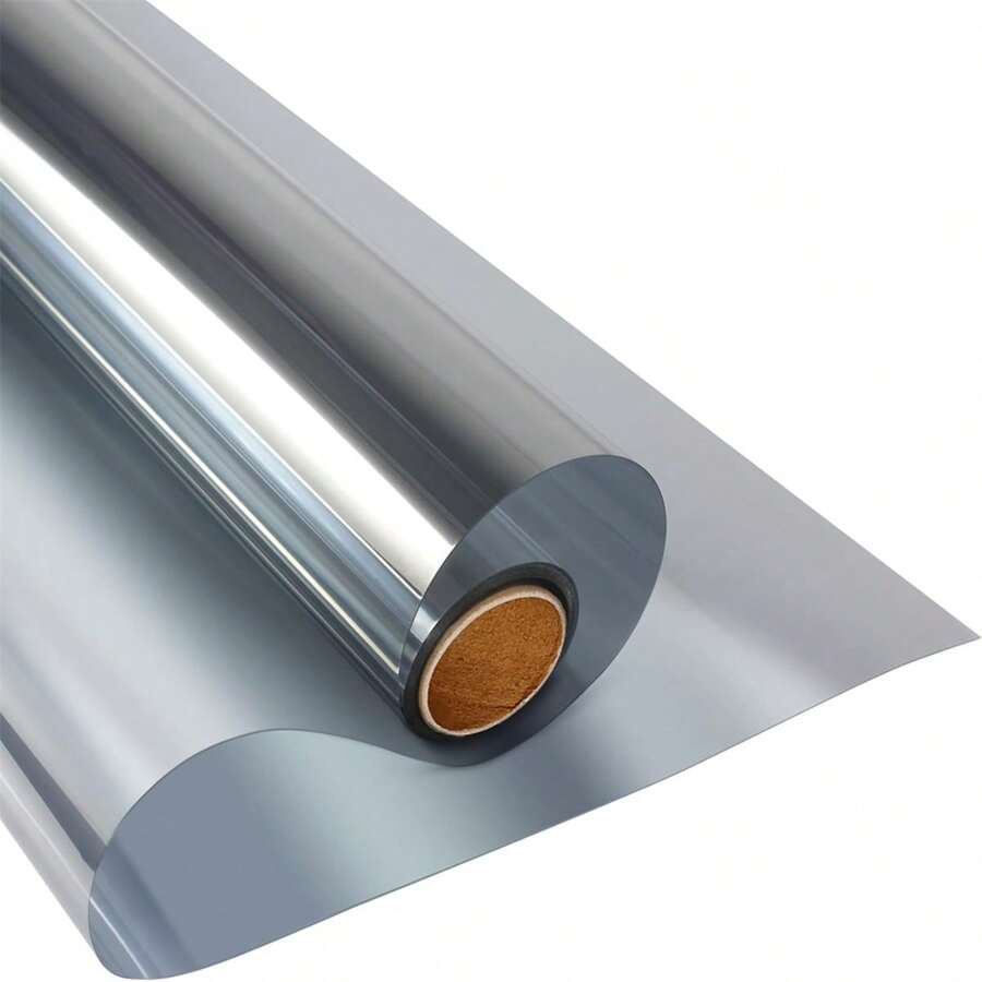 1 rouleau de film de fenêtre à contrôle thermique, teinte de fenêtre bloquant les UV pour la maison, le bureau, la voiture, protection de la vie privée, anti-éblouissement, incassable, film vinyle autocollant, facile à installer, plusieurs tailles disponibles, économie d'énergie, blocage du soleil, design givré décoratif, moderne et élégant